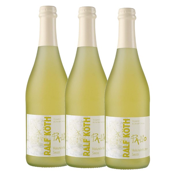 Palio - Holunderblüte Secco 3x 0,75l - Fruchtiger Perlwein - Prämiert aus Deutschland