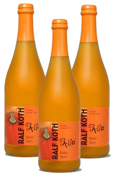 Palio - Kürbis Secco 3x 0,75l - Fruchtiger Perlwein - Prämiert aus Deutschland