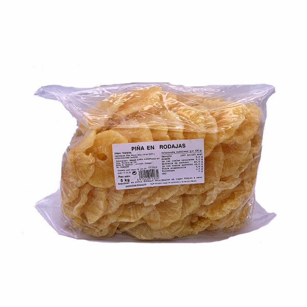 Getrocknete kandierte Ananas Scheiben - natürliche Premium Qualität - Vitaminreich - aus Thailand - 5 kg 