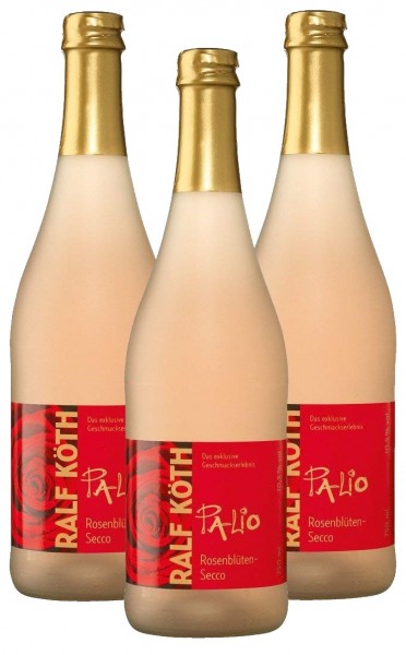 Palio - Rosenblüte Secco 3x 0,75l-Fruchtiger Perlwein-Prämiert aus Deutschland