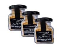 Azafran 1994 Safran Salz in Flocken - 3x 60g weiche Kristalle aus marinem Natursalz verfeinert mit Azafran Azafran 1994 Safran Salz in Flocken - 3x 60g weiche Kristalle aus marinem Natursalz verfeinert mit Azafran