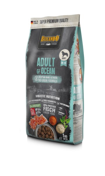 Hunde Trockenfutter - Adult GF Ocean mit Fisch 1kg - Belcando Hundefutter - getreidefrei