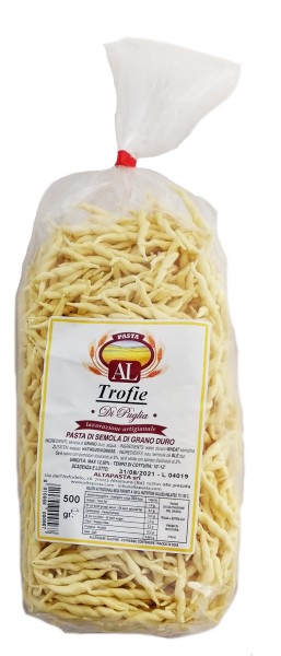 Frische Trofie Nudeln aus Italien 12 x 500g – trafila in bronzo - Trofiette